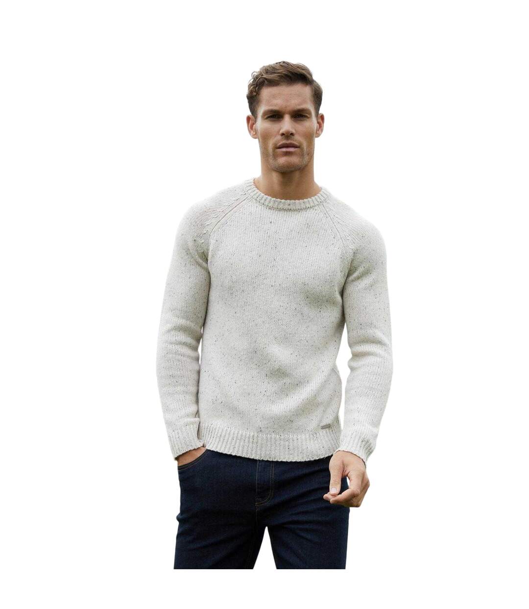 Pull Ravenswood Homme Écru Threadbare-2