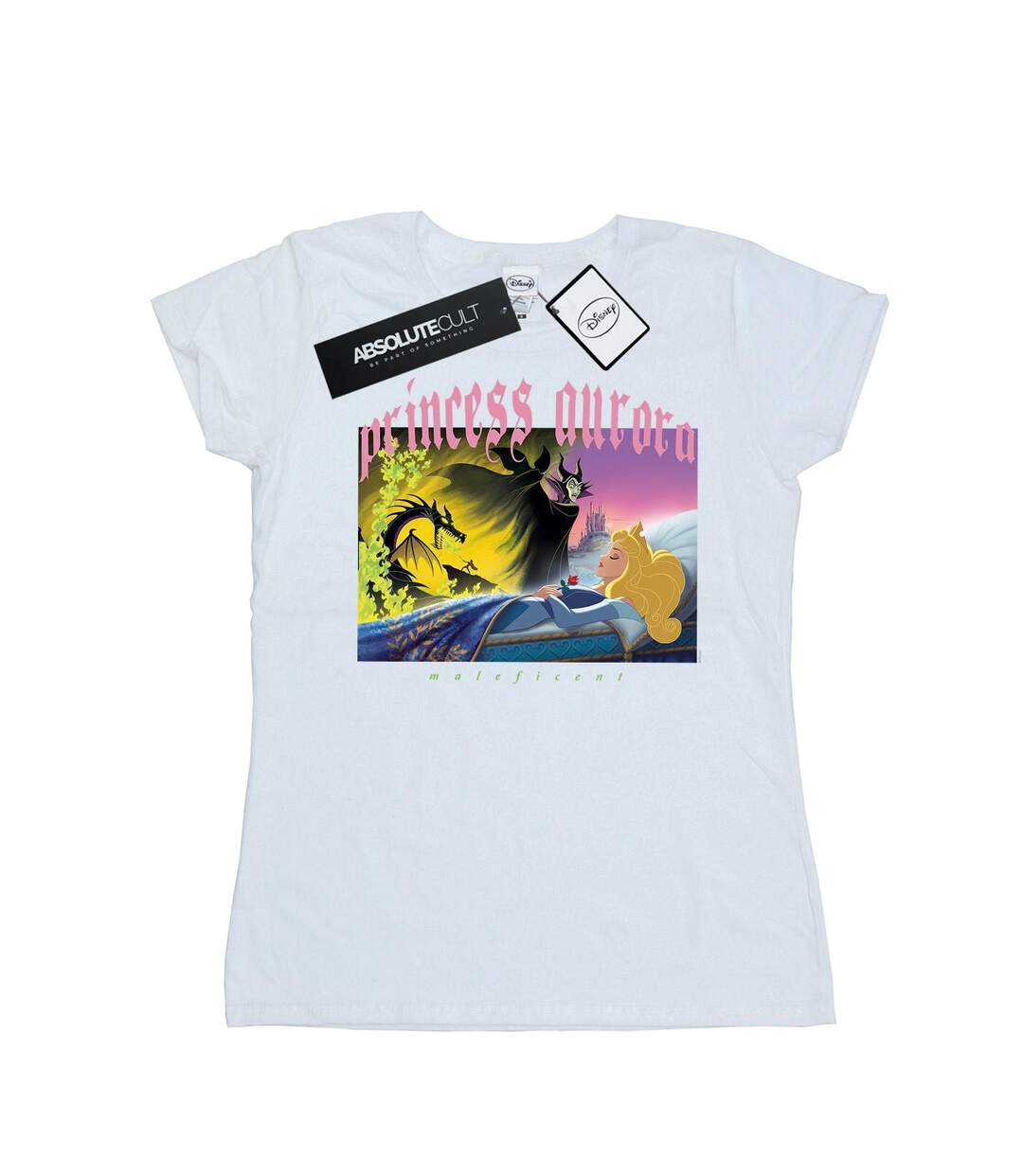 Disney - T-shirt SLEEPING BEAUTY AND MALEFICENT - Femme (Blanc) - UTBI15359-1