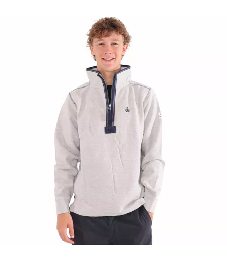 Sweat Homme Gris Chiné Lazy Jacks