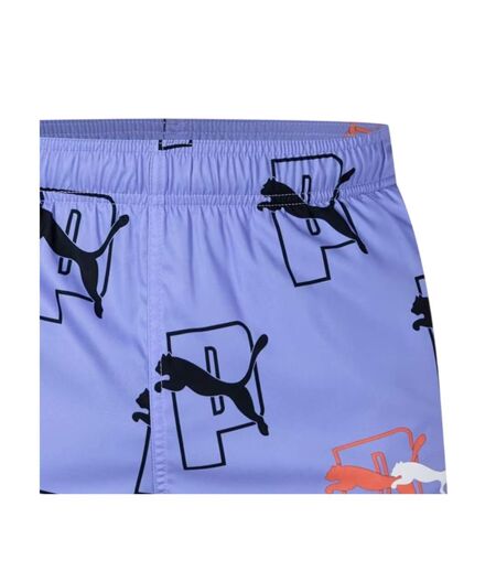 Mens Genie Logo Swim Shorts Blue Puma
