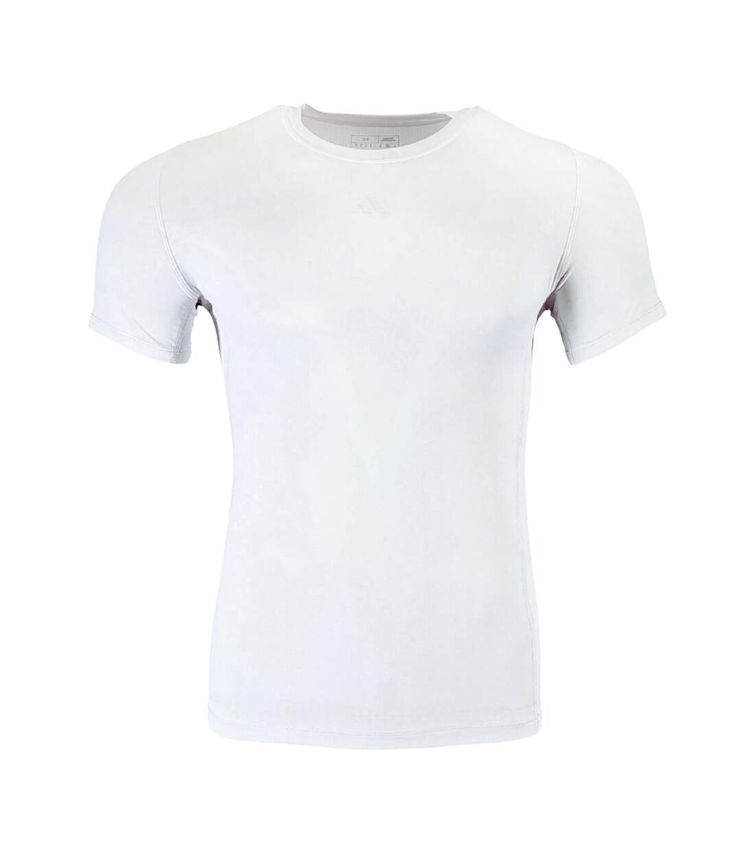 T-shirt Manches Courtes Techfit Homme Blanc Adidas-1