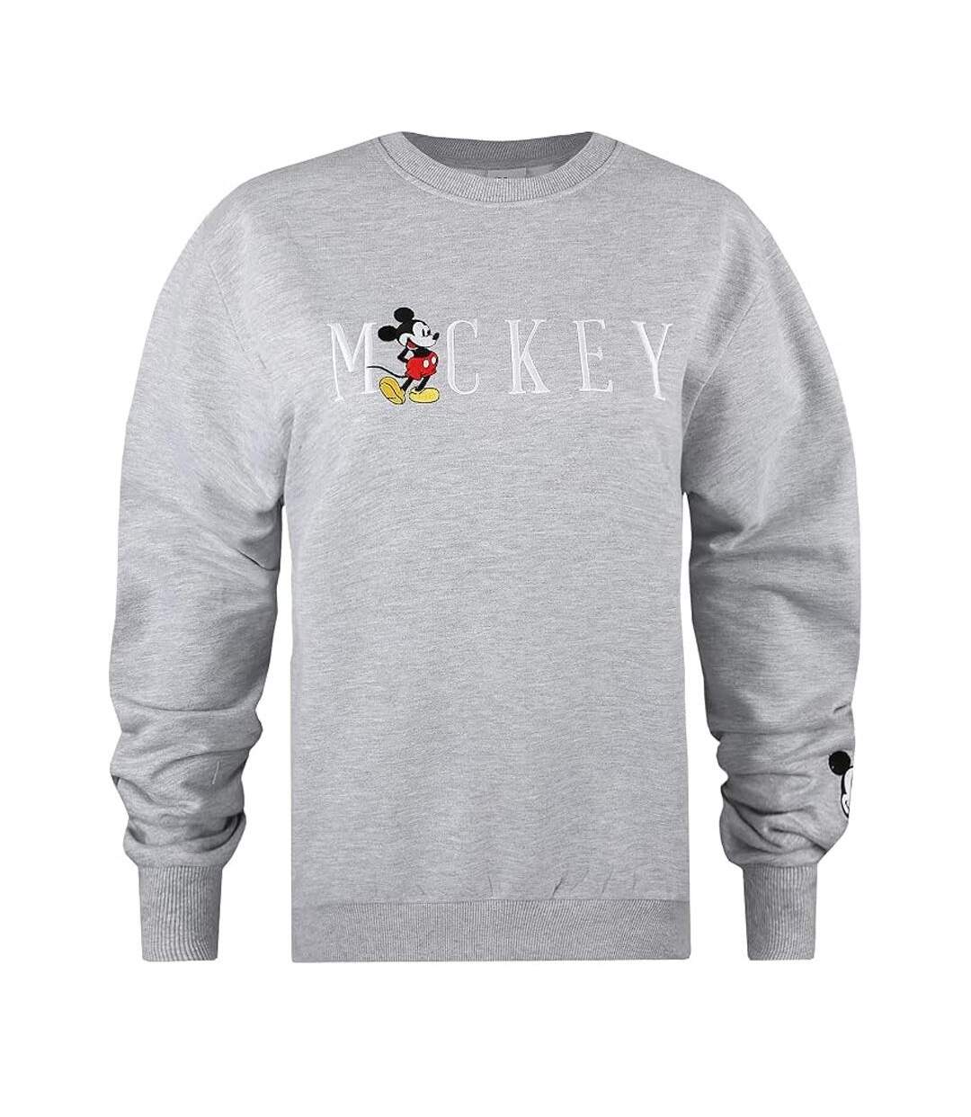 Sweat gris femme disney mickey multi title-2