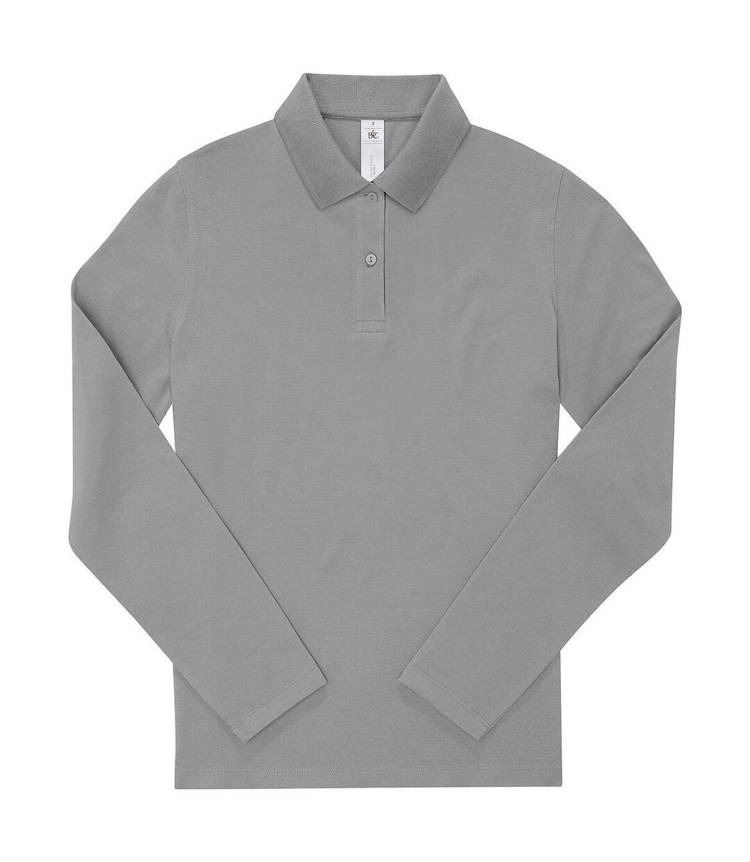 Polo manches longues- Femme - PW464 - gris sport