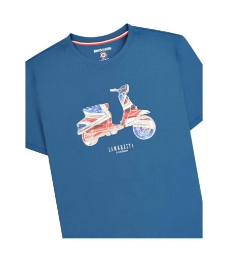 Mens Flag Regular T-shirt Blue Lambretta