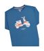 Mens Flag Regular T-shirt Blue Lambretta-3