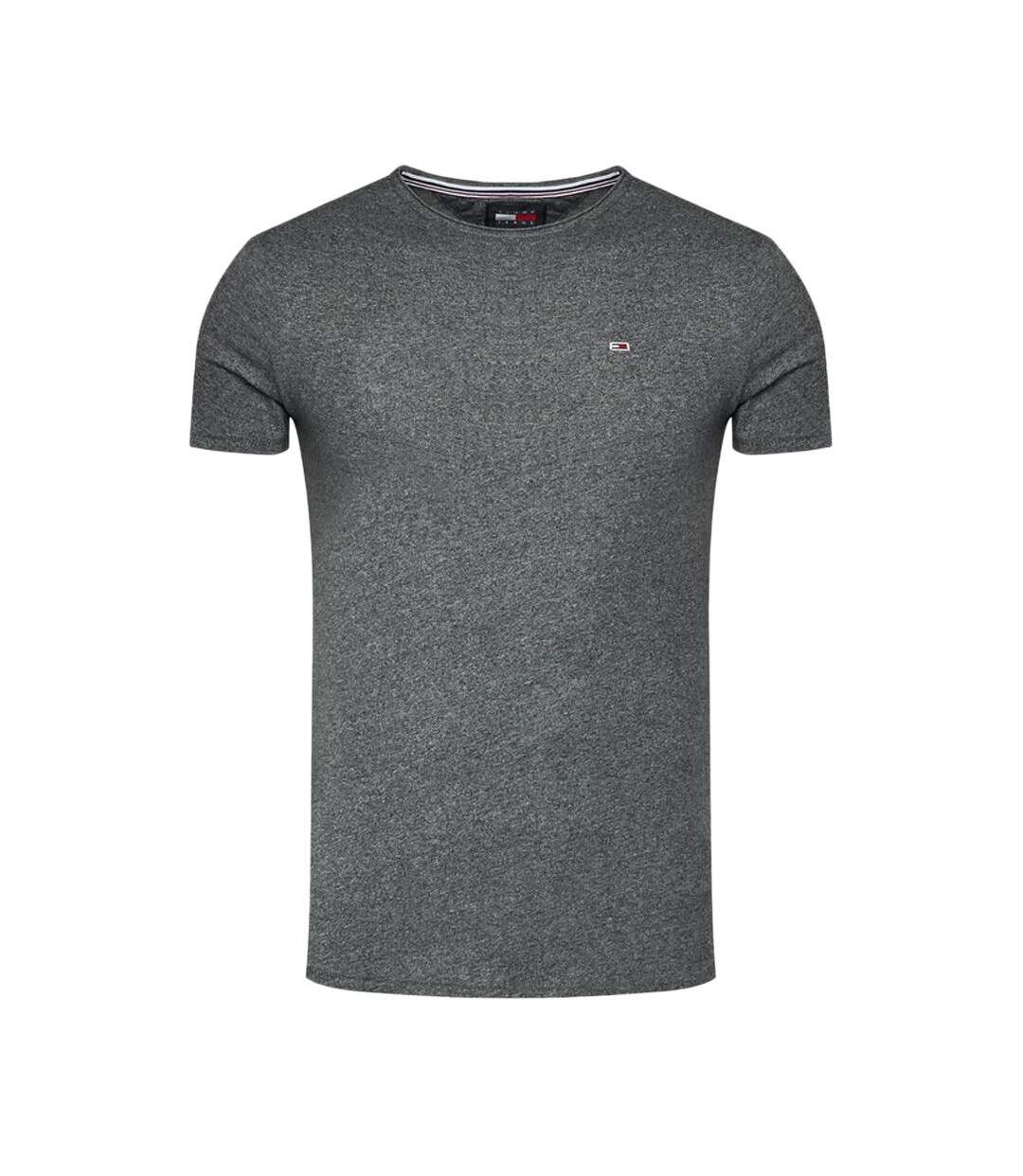 T-shirt noir homme tommy hilfiger slim jaspe - 4xl-1