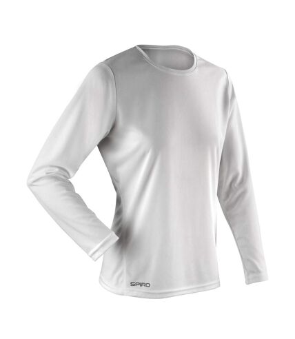 Spiro Womens/Ladies Performance Long-Sleeved T-Shirt (White) - UTPC5926