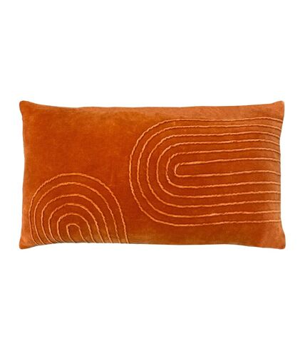 Furn Mangata Velvet Rectangular Throw Pillow Cover (Orange) (One Size) - UTRV2482