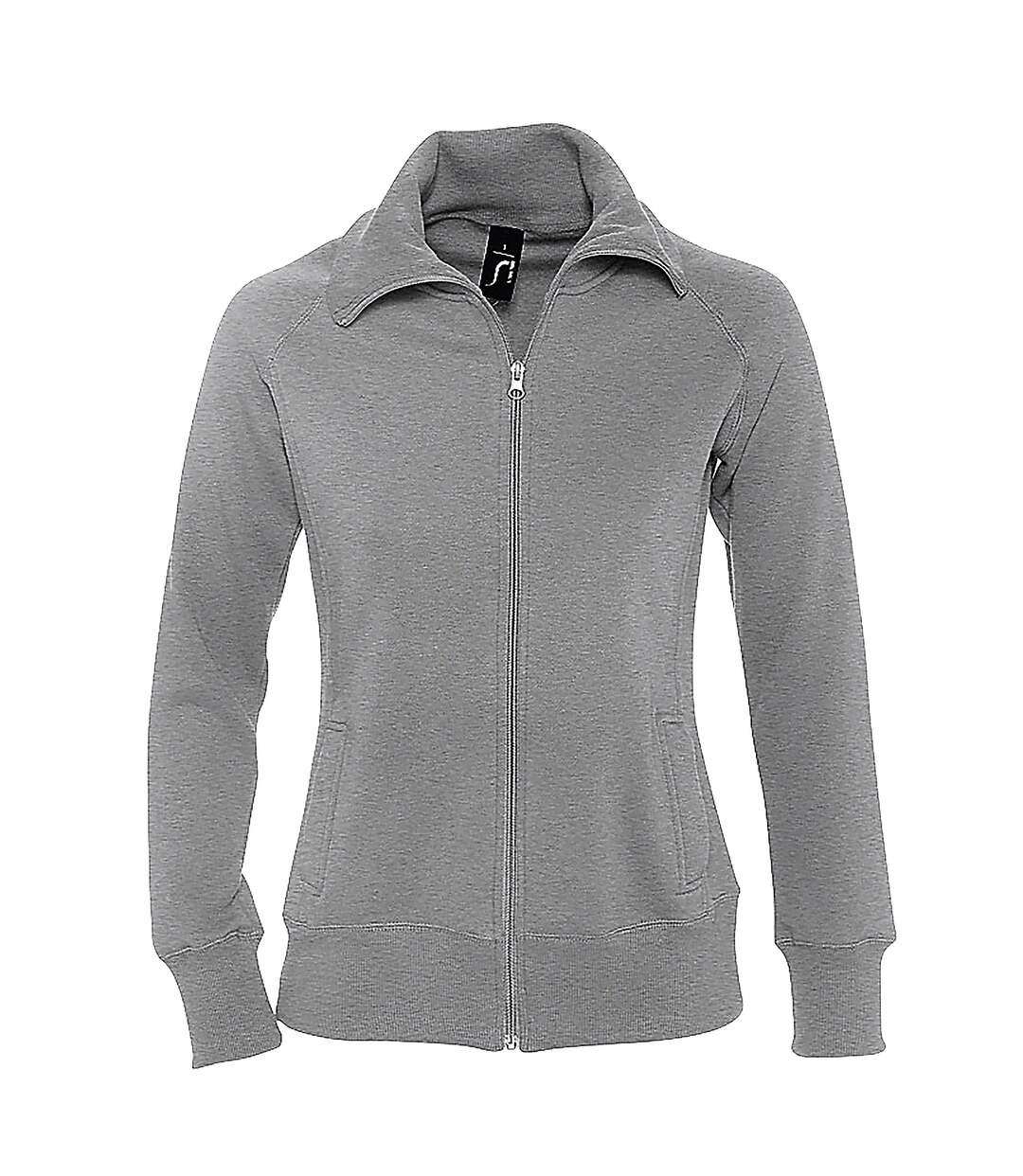 SOLS Womens/Ladies Soda Full Zip Active Sweat Jacket (Deep Grey Marl) - UTPC405-1