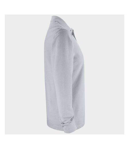 Clique Unisex Adult Plain Long-Sleeved Polo Shirt (White) - UTUB364
