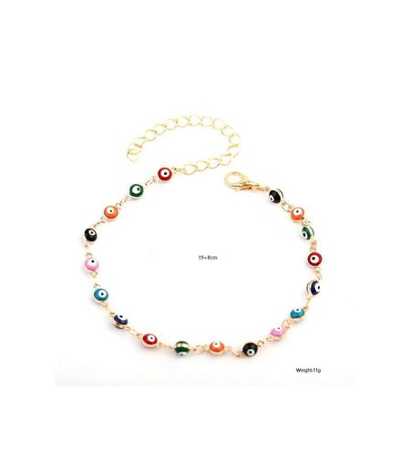 Multicolour Evil Eye Adjustable Protection Colourful Turkish Asian Indian Anklet