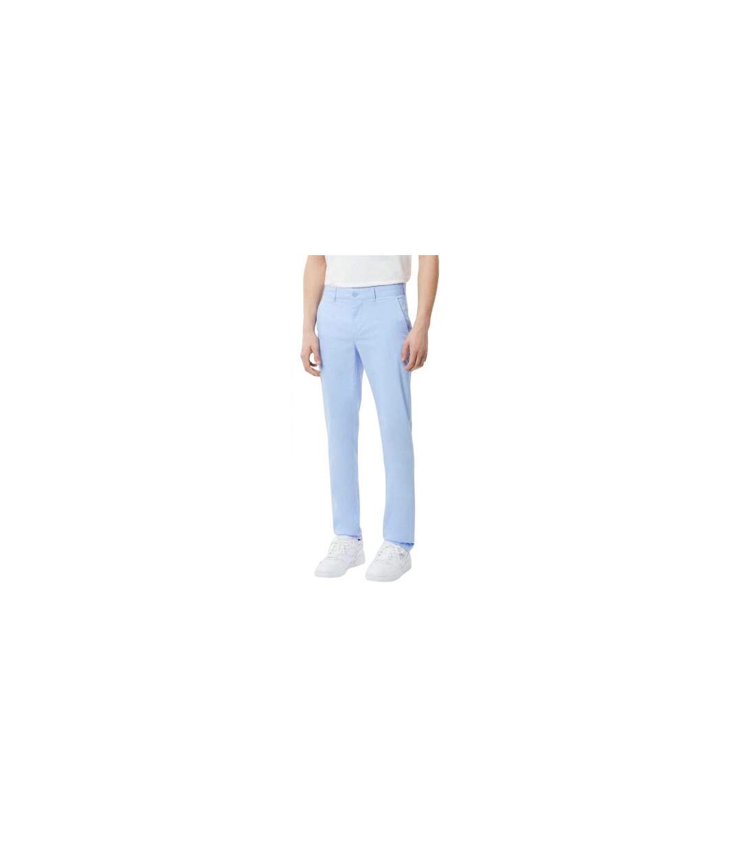Mens Stretch Slim Trousers Blue Lacoste-1