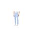 Mens Stretch Slim Trousers Blue Lacoste-1