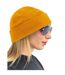Bonnet En Polaire Recyclée Jaune Foncé Beechfield-1
