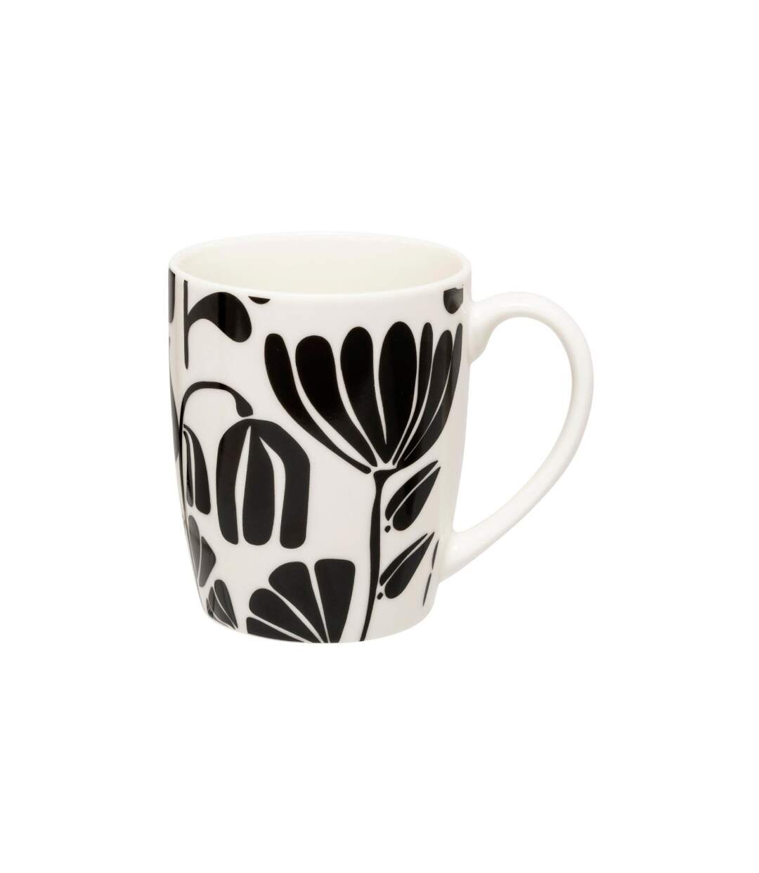 Lot de 6 Mugs Twisted Lime 37cl Noir & Blanc-2