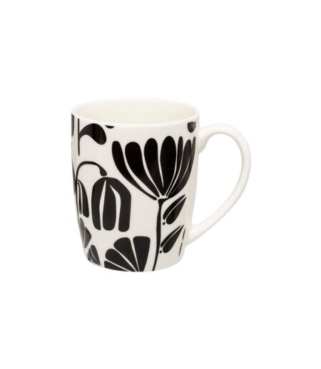 Lot de 6 Mugs Twisted Lime 37cl Noir & Blanc