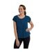 T-shirt Retreat Femme Bleu Sarcelle Foncé Mountain Warehouse-1