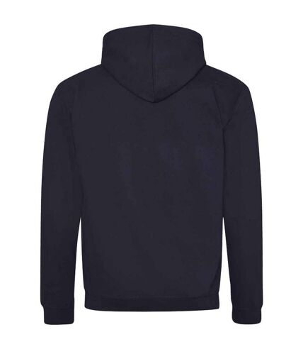 Mens varsity full zip hoodie new french navy/sky blue Awdis