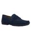 Mens Kosmopolis + Grip Suede Moccasins Navy Geox-4