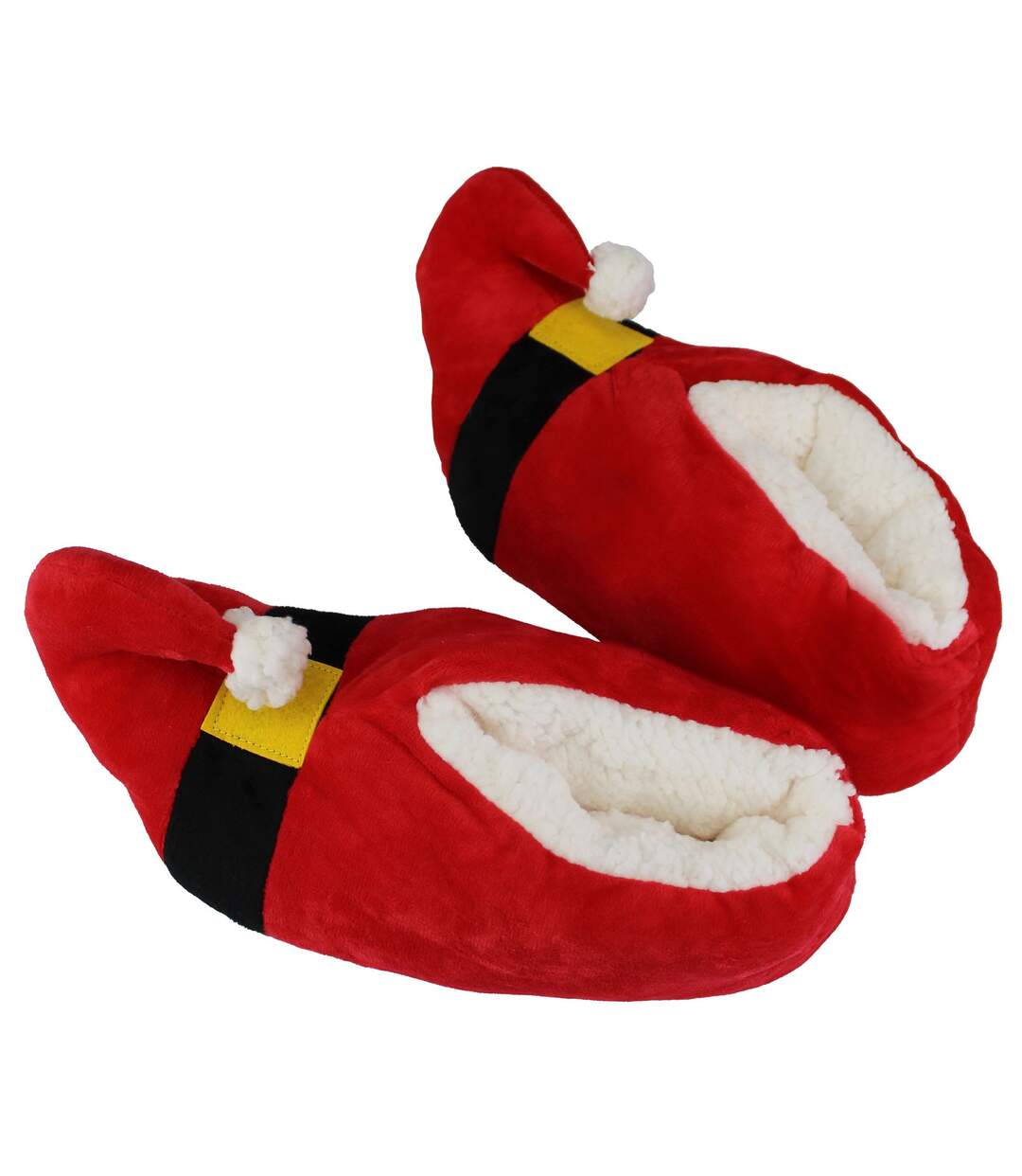Unisex Christmas Soft Santa Slippers-5