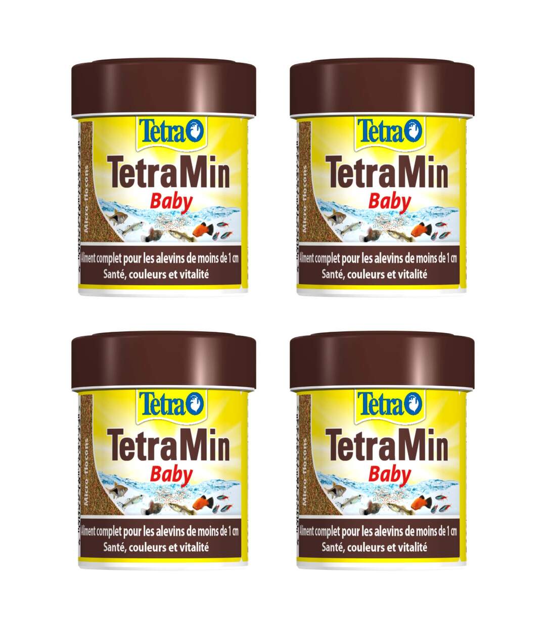 Aliment complet Tetra Tetramin baby 66ml (Lot de 4)