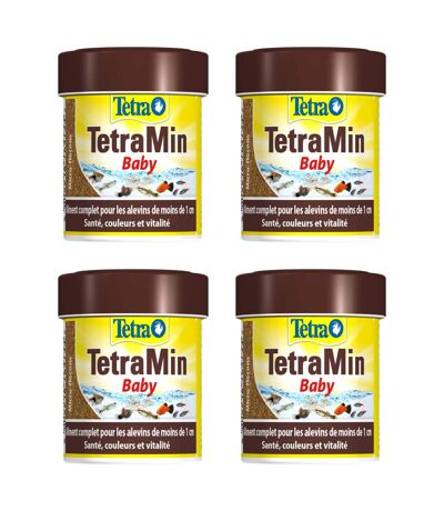 Aliment complet Tetra Tetramin baby 66ml (Lot de 4)