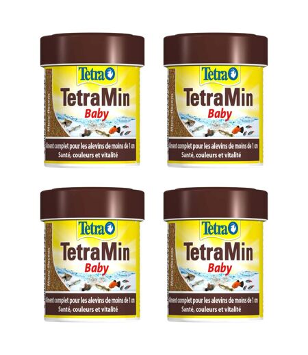 Aliment complet Tetra Tetramin baby 66ml (Lot de 4)