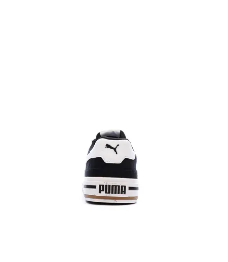 Baskets blanches/noires femme puma court classic