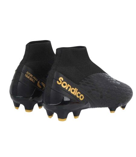 Chaussures De Foot Pour Terrain Ferme Motif/style Hexagone Blizzard Homme Noir Jaune Or Sondico