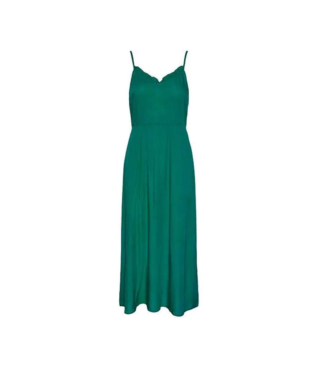 Robe Vert Femme Pieces Slip Ankle - L-1