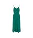 Robe Vert Femme Pieces Slip Ankle - L