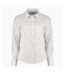 Kustom Kit Womens/Ladies Long Sleeve Tailored Poplin Shirt (White) - UTPC3157