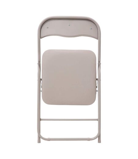 Chaise pliante en PVC - Beige
