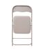 Chaise pliante en PVC - Beige-2