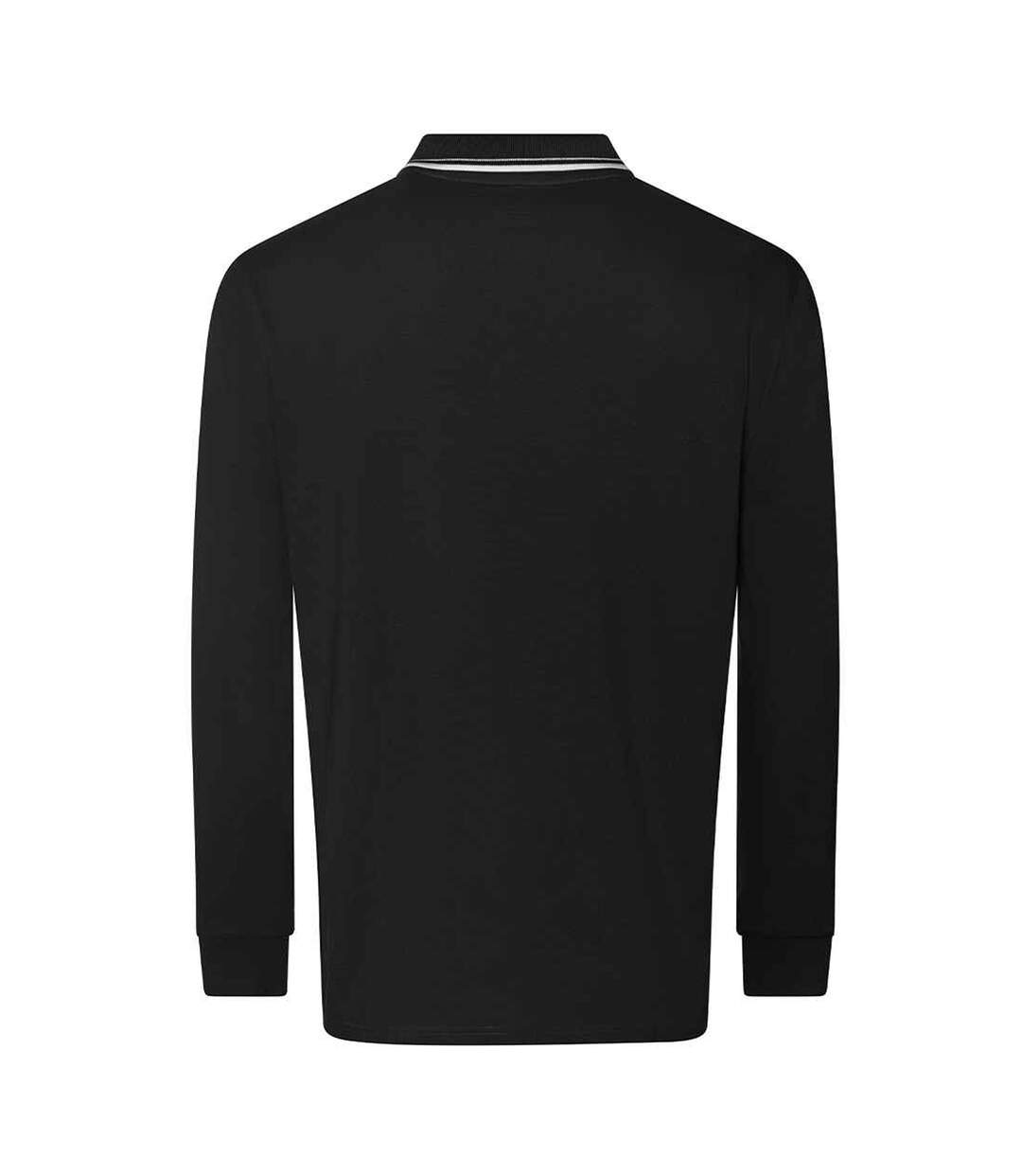 Polo homme noir / blanc Awdis-2