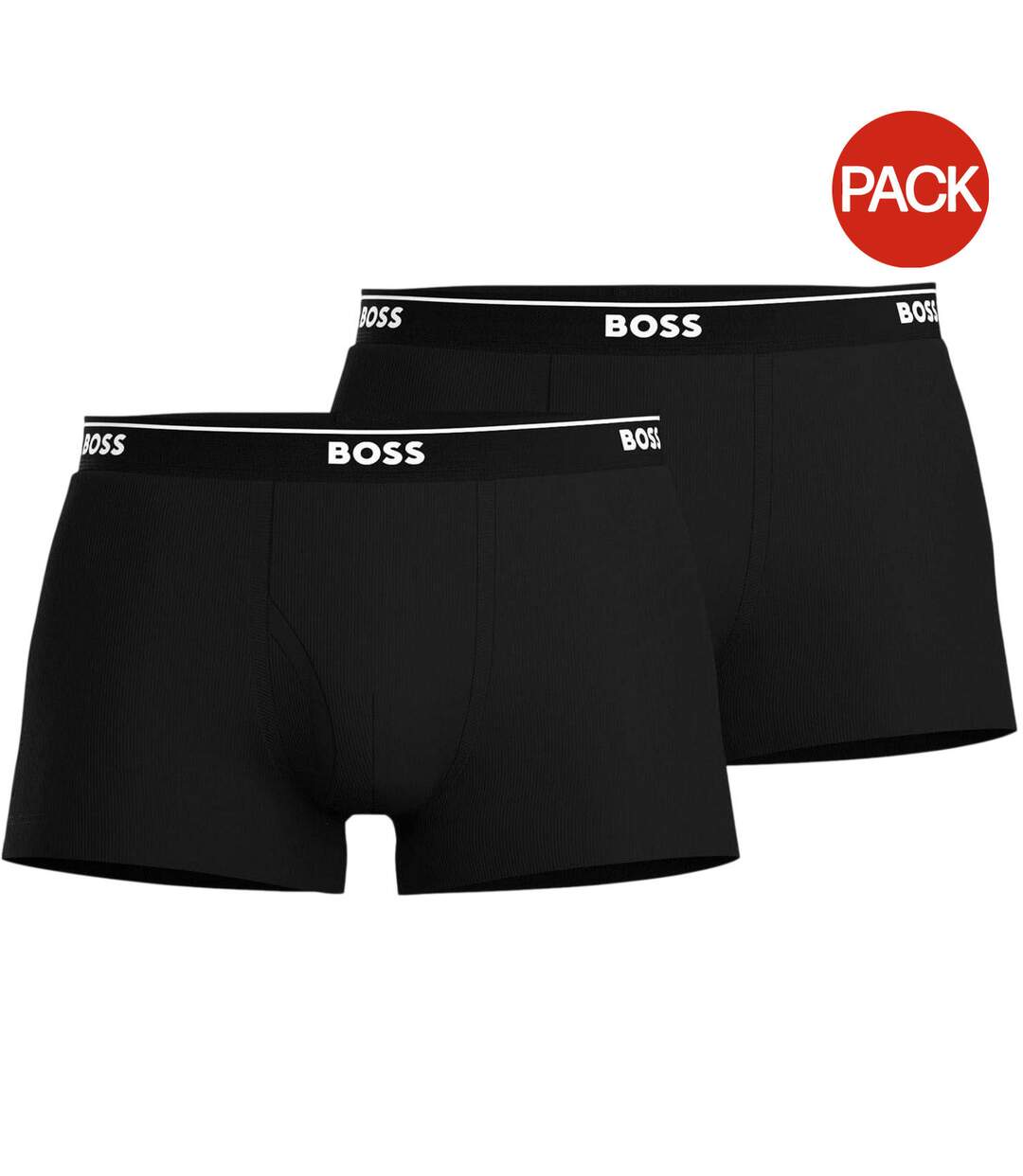 Lot De 2  Boxers Motif/style Logo Homme Noir Boss-1