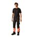 Pantalon De Travail Motif/style Haute-visibilité Homme Orange Noir Regatta-1