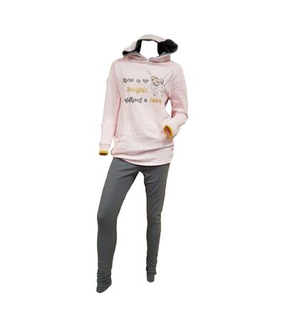 Pyjama Femme La Fée Clochette, Disney en Coton -Chaleur,Douceur et Confort-
