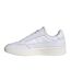 Womens/ladies Aspyre Perforated Leather Running Shoes White Silver Adidas-3