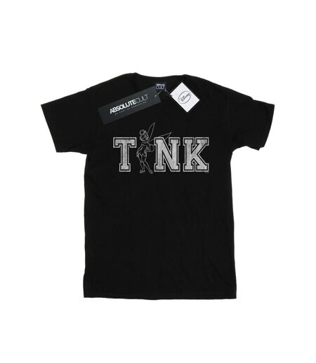 Disney Femmes/Les femmes - T-shirt en coton Boyfriend Tinker Bell Collegiate Tink (Noir) - UTBI46505