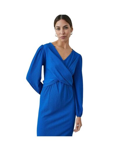 Robe mi-longue femme bleu cobalt Principles