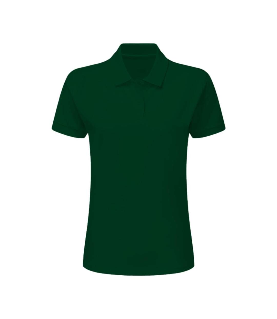 Polo À Manches Courtes  Pour Femme Vert Bouteille SG-2