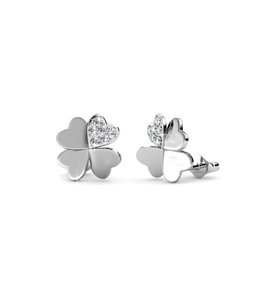 Boucles d'oreilles Lucky Clover , Cristal d'Autriche-1