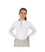 Womens/ladies elrick show long-sleeved competition shirt white Coldstream-1