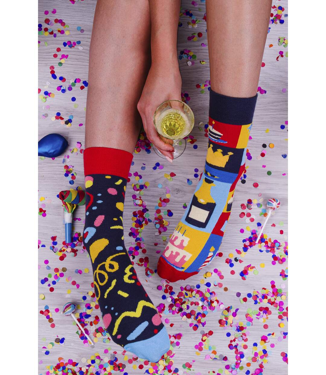 SPOX SOX - Unisex Novelty Odd Socks - Party