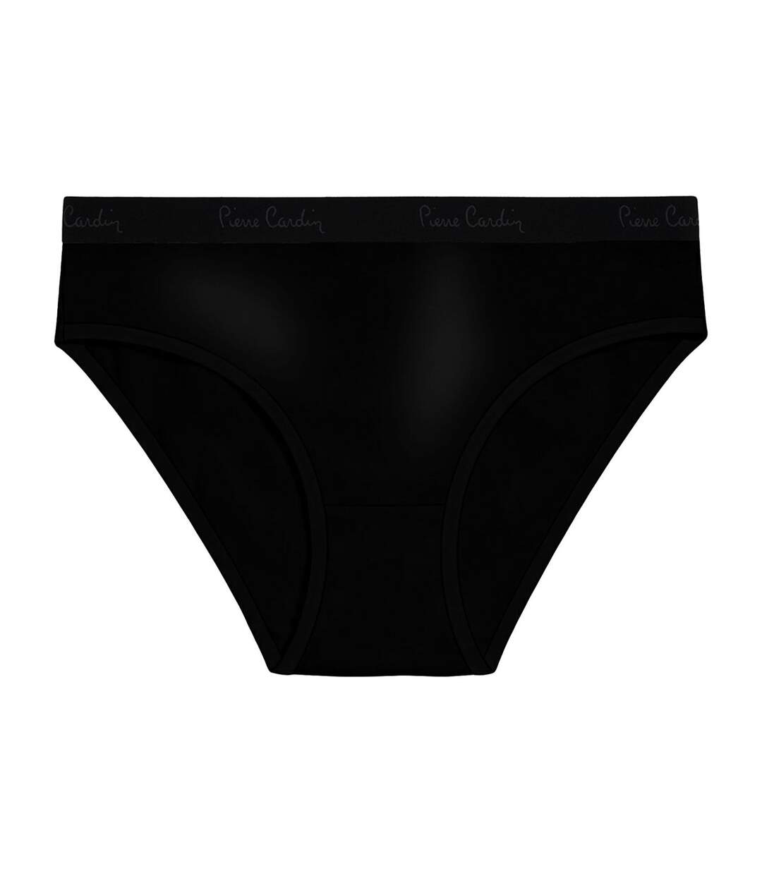 Lot de 3 slips femme  en coton uni et imprimé ceinture fine 2cm BGP Pierre Cardin-5