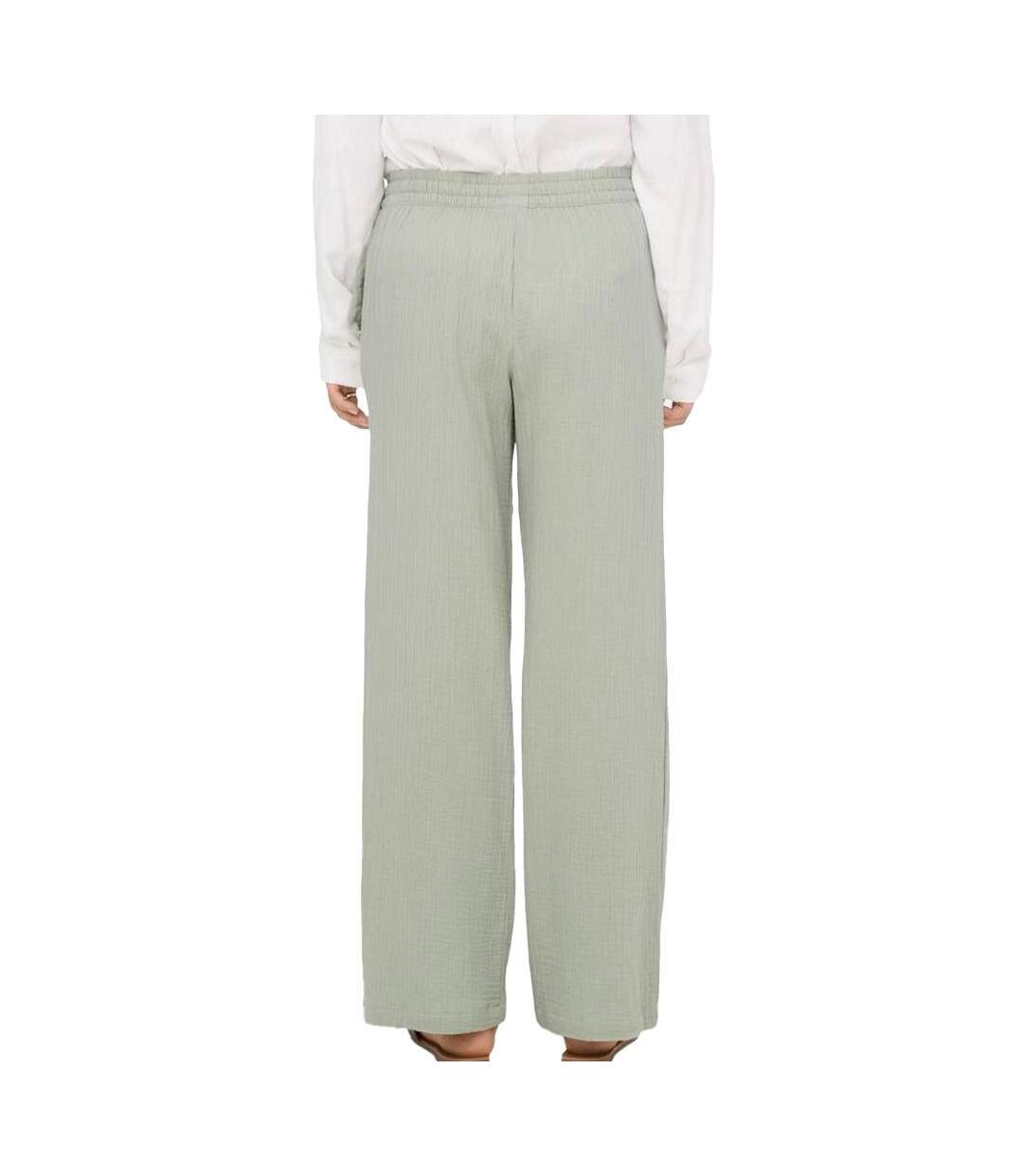 Pantalon fluide vert femme jdy phantom-2