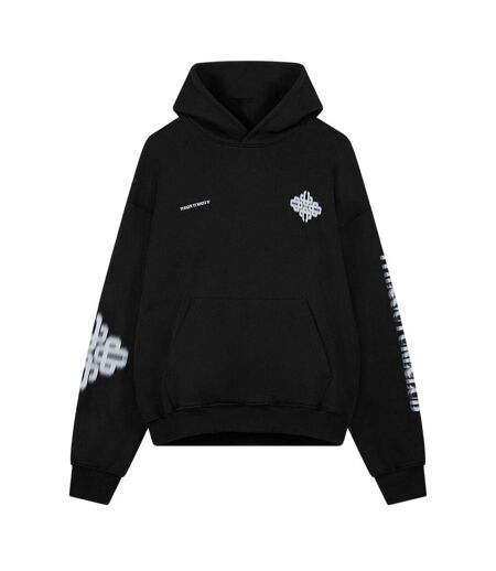 Sweat À Capuche Manches Tombantes Motif/style Imprimé Graphique Adulte Noir Couture