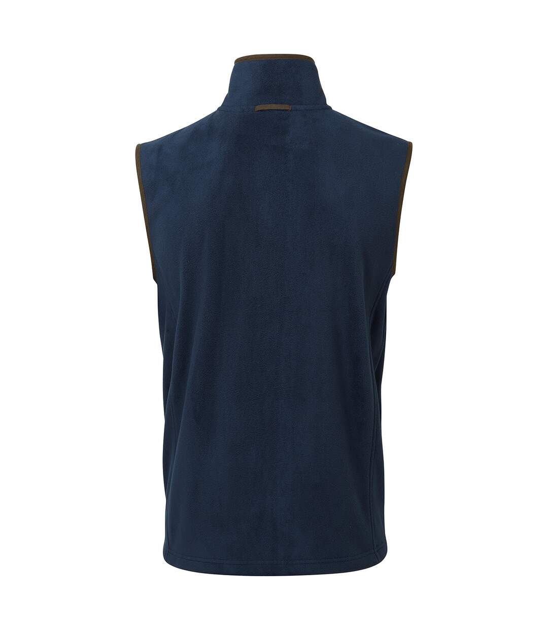 Mens Artisan Fleece Gilet Navy Brown Premier-3