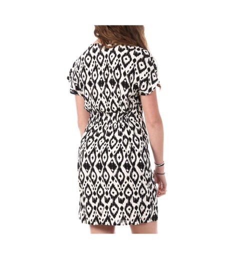 Robe beige/noir femme only nova - m